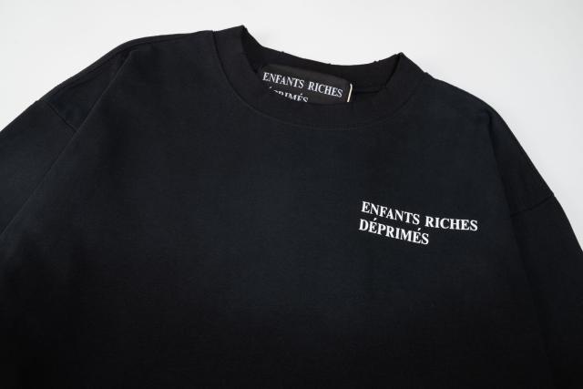 ERD Enfants Riches Déprimés Gradient Washed Long Sleeve Tee Chest Small Text Logo Vintage Streetwear Long Sleeve T-Shirt