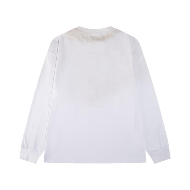 ERD Enfants Riches Déprimés Gradient Washed Long Sleeve Tee Chest Small Text Logo Vintage Streetwear Long Sleeve T-Shirt