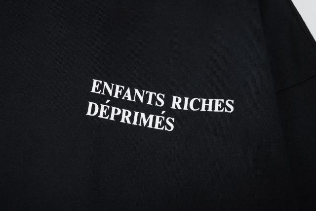 ERD Enfants Riches Déprimés Gradient Washed Long Sleeve Tee Chest Small Text Logo Vintage Streetwear Long Sleeve T-Shirt