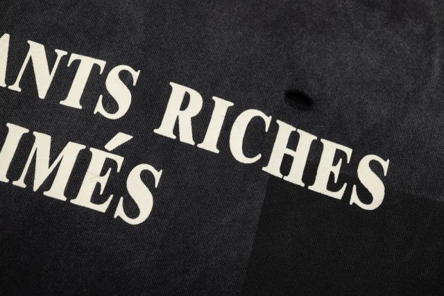 ERD Gradient Washed Black Long Sleeve Tee Enfants Riches Deprimes Front Text Logo Pocket Long Sleeve T-Shirt