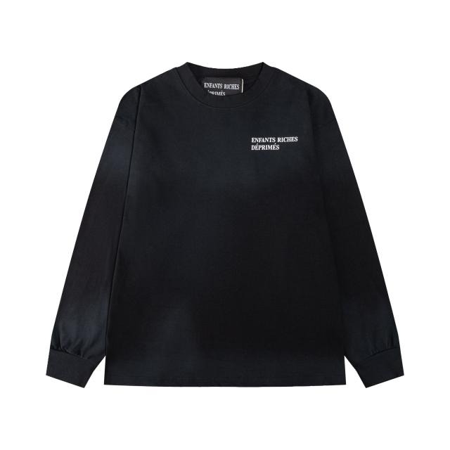 ERD Enfants Riches Déprimés Gradient Washed Long Sleeve Tee Chest Small Text Logo Vintage Streetwear Long Sleeve T-Shirt