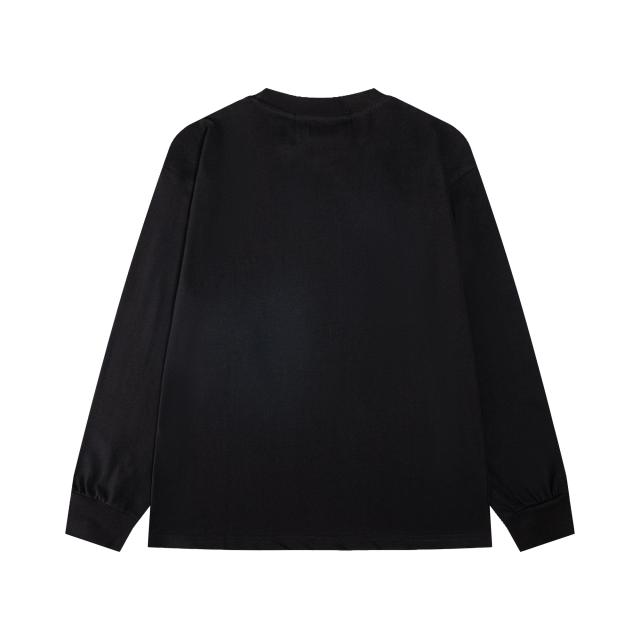ERD Enfants Riches Déprimés Gradient Washed Long Sleeve Tee Chest Small Text Logo Vintage Streetwear Long Sleeve T-Shirt