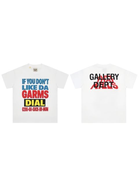 American Retro Casual Dual Front Multi Tone Block Slogan Back Layered Word Graphic Cotton Tee 29358823