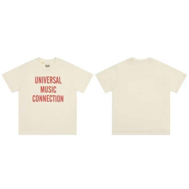 Vintage Hip Hop Solid Cream Front Red Bold Stacked Text Print Oversized Crew Neck Cotton Tee 29358802