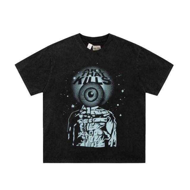 Gallery Dept Art That Kills Distressed T-Shirt (Black/Brown)