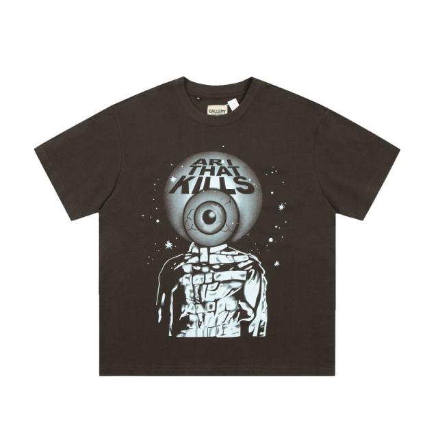 Gallery Dept Art That Kills Distressed T-Shirt (Black/Brown)