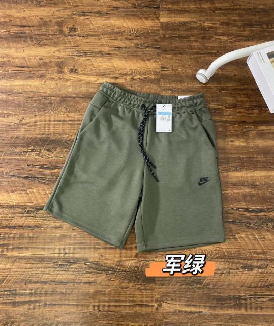 Men Tech Fleece Shorts | Army Green Drawstring Athletic Sweat Shorts