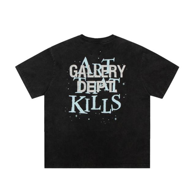 Gallery Dept Art That Kills Distressed T-Shirt (Black/Brown)