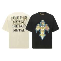 Gallery Dept Bat Logo T-Shirt Black Beige
