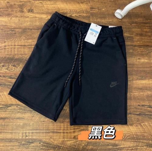 Men Tech Fleece Shorts | Black Drawstring Athletic Sweat Shorts