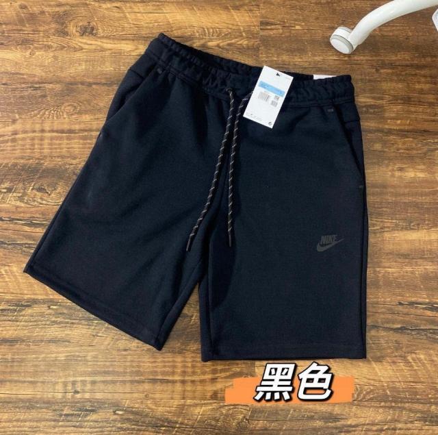 Men Tech Fleece Shorts | Black Drawstring Athletic Sweat Shorts