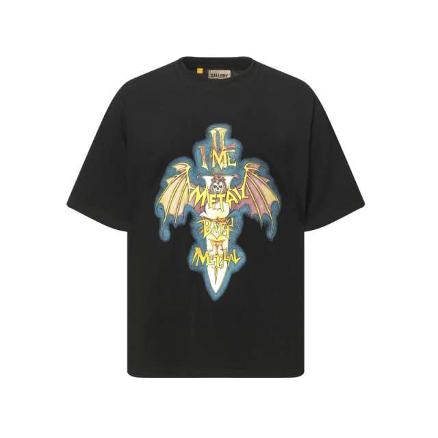 Gallery Dept Bat Logo T-Shirt Black Beige