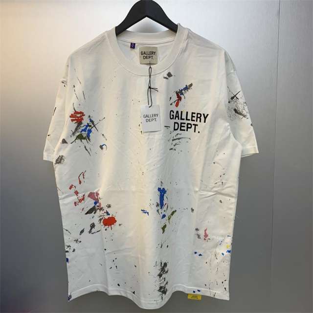 Gallery Dept Muiti G Foaming Print Logo T-shirt Brown Beige