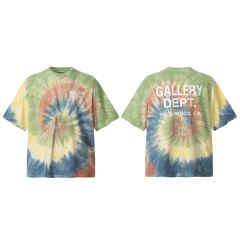 Gallery Dept Tie-dyed monogrammed Tee