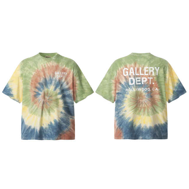 Gallery Dept Tie-dyed monogrammed Tee