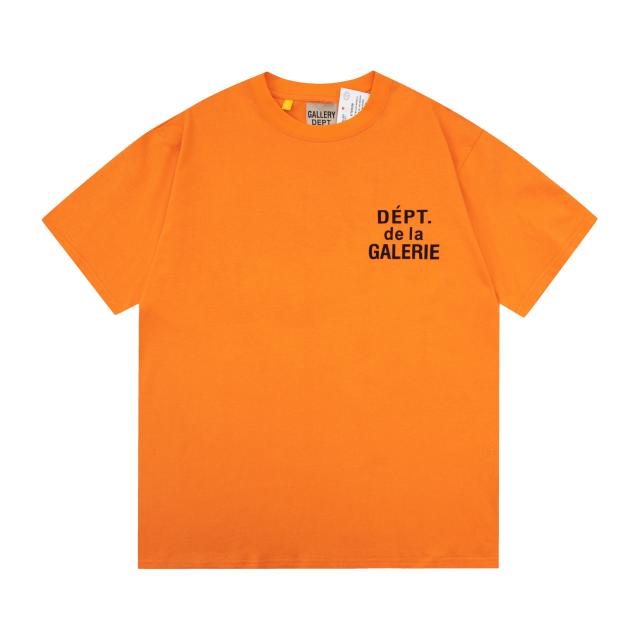 Retro orange base logo graffiti Washed Print tee