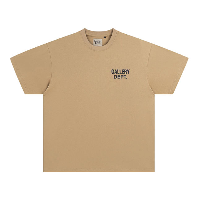 Gallery Dept Classic T-shirts Brown Black Khaki