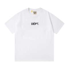 Front Small White Serif Letter Print Back Blue Cursive Slogan Crew Neck Oversized Cotton Tee 2 colors 29356390