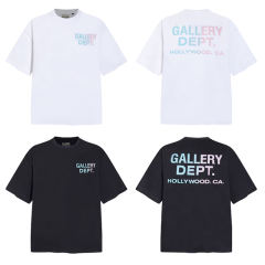 Gallery Dept Mickey Mouse Logo T-shirt Black White Yellow