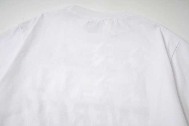 Front Chest Black French Cursive Letter Print Crew Neck Oversized Soft Cotton Tee 2 colors 29356393