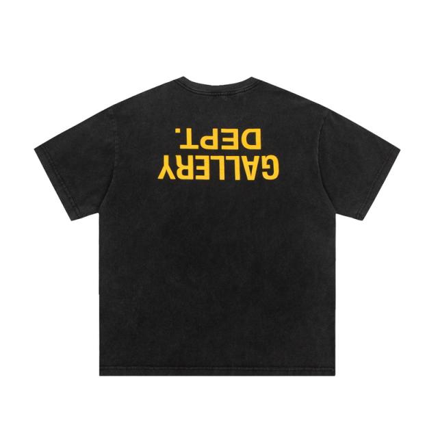 Gallery Dept Distressed Upside Down T-Shirt Black