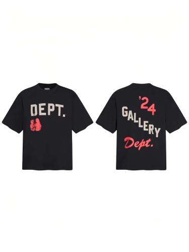 Retro Street Front Off White Bold Letter Red Boxing Glove Graphic Back Slanted Two Tone Number Script Print Oversized Cotton Tee 29359070