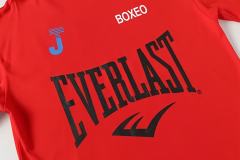 90s Retro Hip Hop Front Everlast Boxeo Logo Back Stacked Font Print Oversized Cotton Tee 29359028