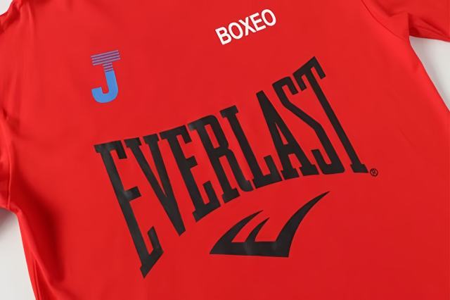 90s Retro Hip Hop Front Everlast Boxeo Logo Back Stacked Font Print Oversized Cotton Tee 29359028