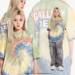 Gallery Dept Tie-dyed monogrammed Tee