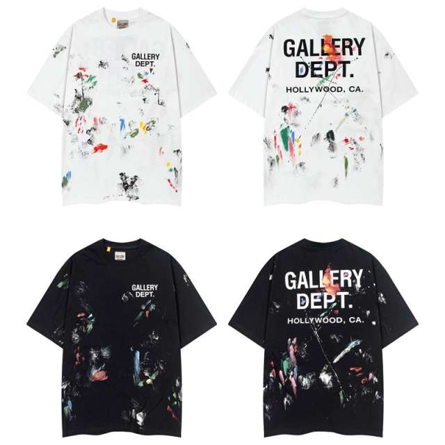 Gallery Dept Splatter Ink T-shirt Black White