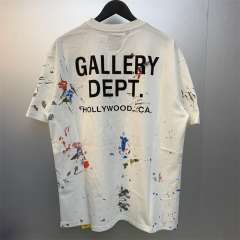 Gallery Dept Muiti G Foaming Print Logo T-shirt Brown Beige