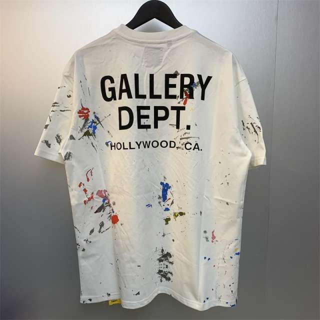 Gallery Dept Muiti G Foaming Print Logo T-shirt Brown Beige
