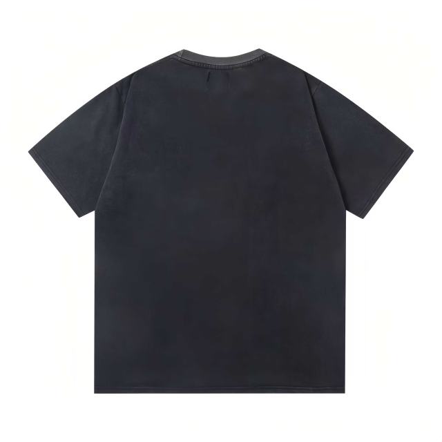 Grunge Washed Black Rainbow Dripping Paint Syrup Can Graphic Oversized Cotton Tee 29358996