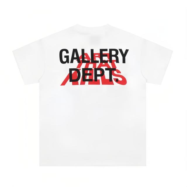 American Retro Casual Dual Front Multi Tone Block Slogan Back Layered Word Graphic Cotton Tee 29358823