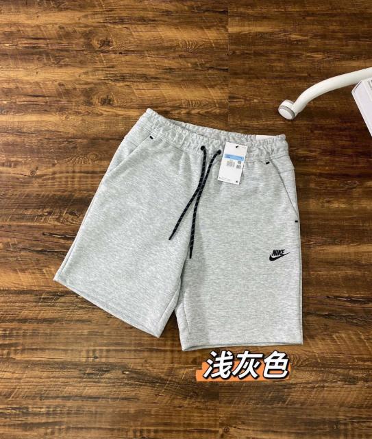 Men Tech Fleece Shorts | Gray Drawstring Athletic Sweat Shorts