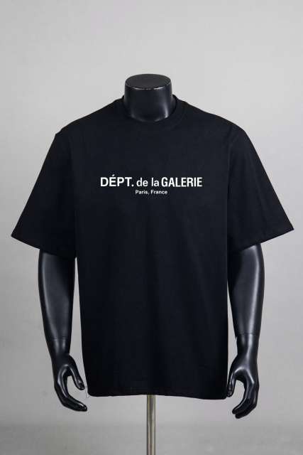 Minimalist French Text Print Crew Neck Loose Fit Casual Cotton Tee 2 colors 29356385