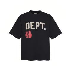 Retro Street Front Off White Bold Letter Red Boxing Glove Graphic Back Slanted Two Tone Number Script Print Oversized Cotton Tee 29359070