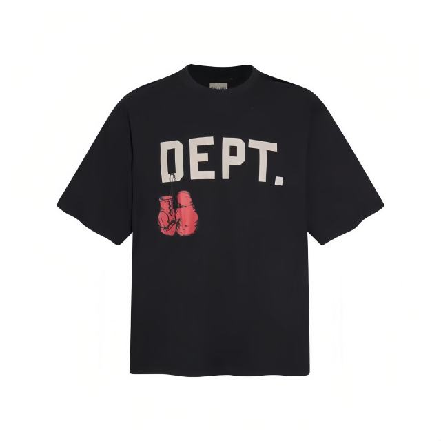 Retro Street Front Off White Bold Letter Red Boxing Glove Graphic Back Slanted Two Tone Number Script Print Oversized Cotton Tee 29359070