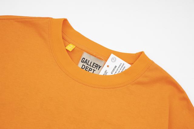 Retro orange base logo graffiti Washed Print tee