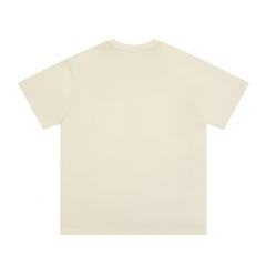 Vintage Minimal Streetwear Front Arch Black Block Letter Slogan Print Oversized Crew Neck Cotton Tee 29358813