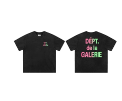 Gallery dept pink and green fonts t-shirt black