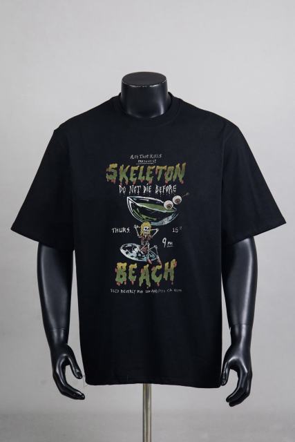 Beach Surf Skull Print Tee 2 colors 29047350