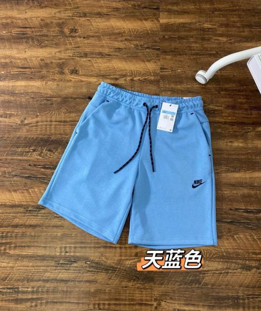 Men Tech Fleece Shorts | Teal Drawstring Athletic Sweat Shorts