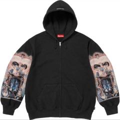 1:1 Top Quality Sup Michael Jackson Dangerous Zip Up Hooded Sweatshirt Black