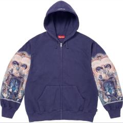 1:1 Top Quality Sup Michael Jackson Dangerous Zip Up Hooded Sweatshirt Purple