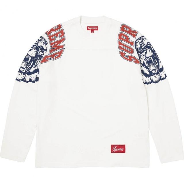 Sup FW25 Reflective L/S Top White Big SUP Graphic Long Sleeve Shirt