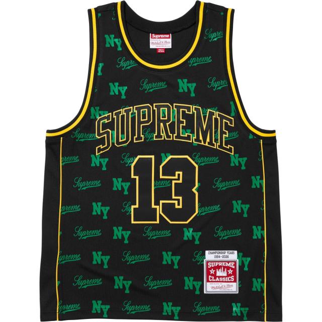 Sup x Mitchell & Ness NY All‑Over‑Print Basketball Jersey