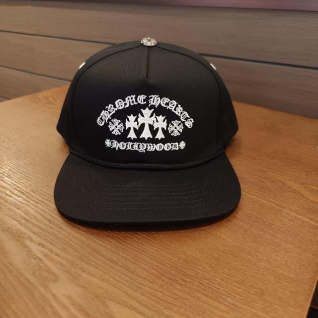 Chrome Gray Hollywood Cross Embroidered Snapback Hat