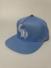 Light Sky Blue CH Embroidered Flat Brim Snapback Cap