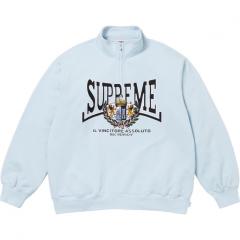 1:1 Top Quality Sup Crest Applique Half Zip Pullover